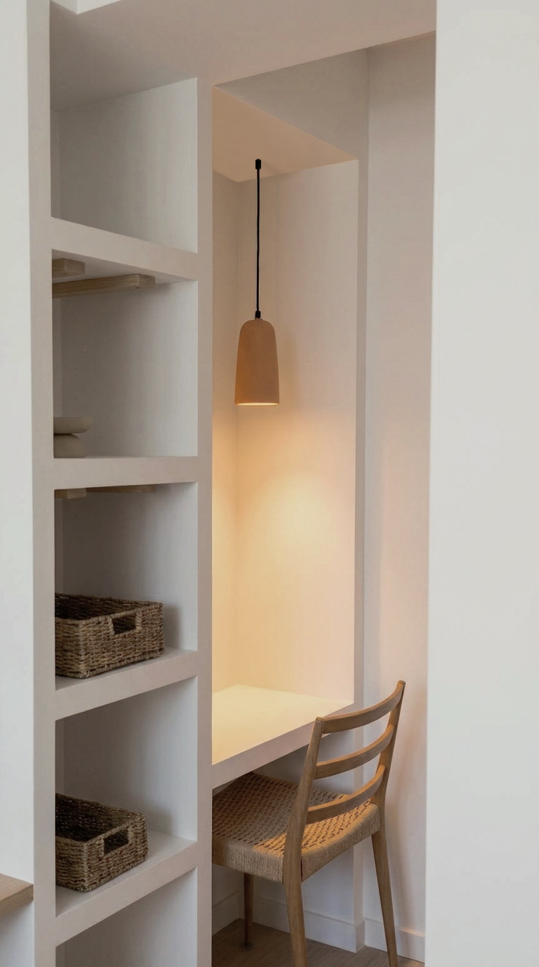 Rincón de trabajo junto a la ventana, apartamento turístico en Ibiza